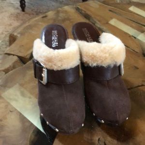 Michael Kors booties suede and fur